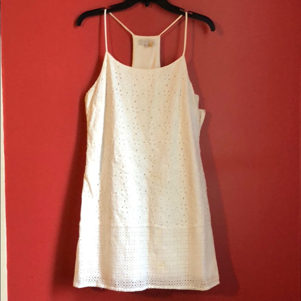 white eyelet dress
